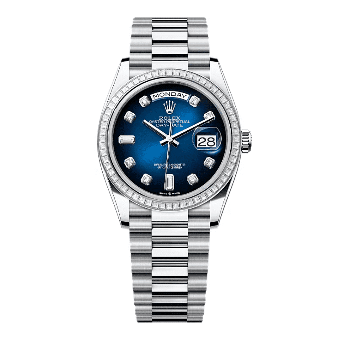 Rolex Day-Date 36 Blue Diamond Replica