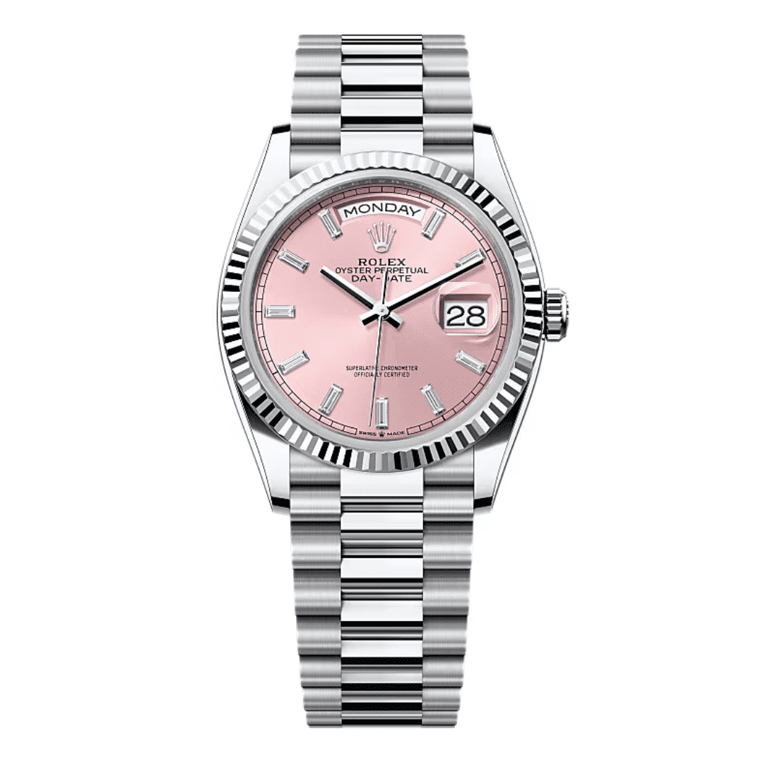 Rolex Day-Date 36 Pink Diamond Dial Replica