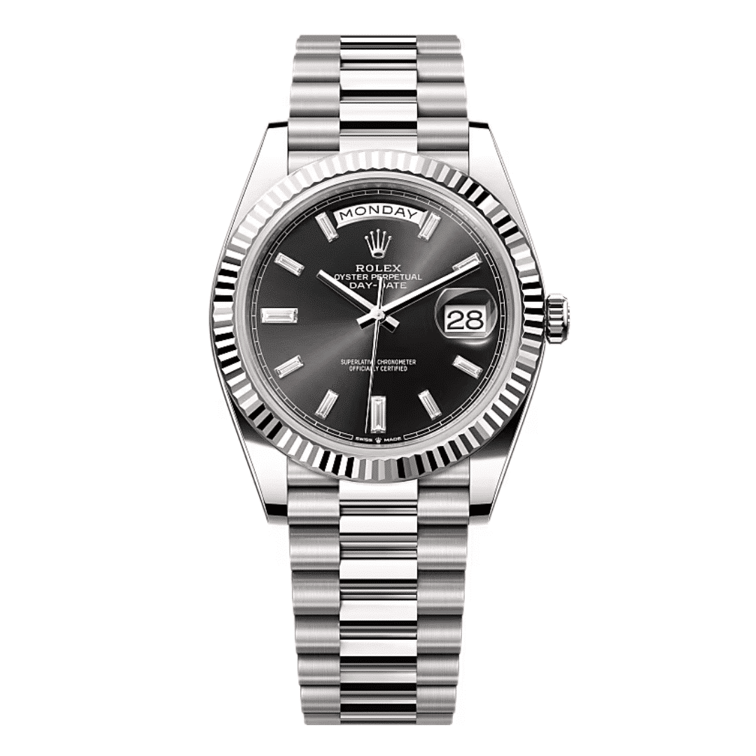 Rolex Day-Date Black Diamond Dial Replica