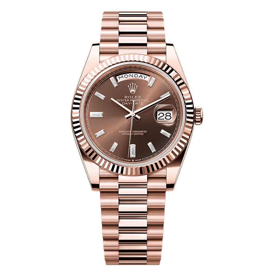 Rolex Day-Date Everose Gold Diamond Dial Replica
