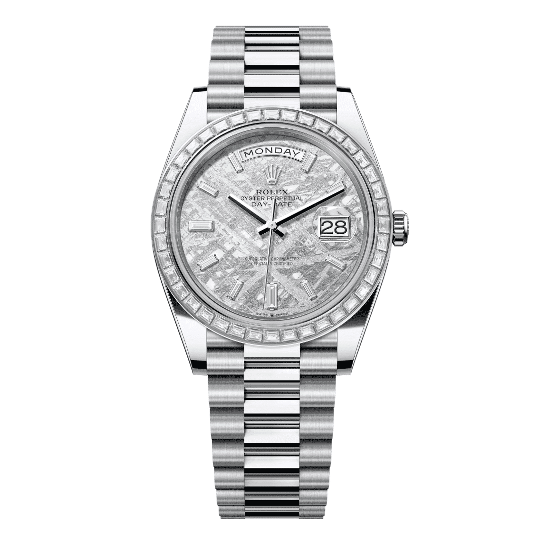 Rolex Day-Date Meteorite Dial Diamond Bezel Replica
