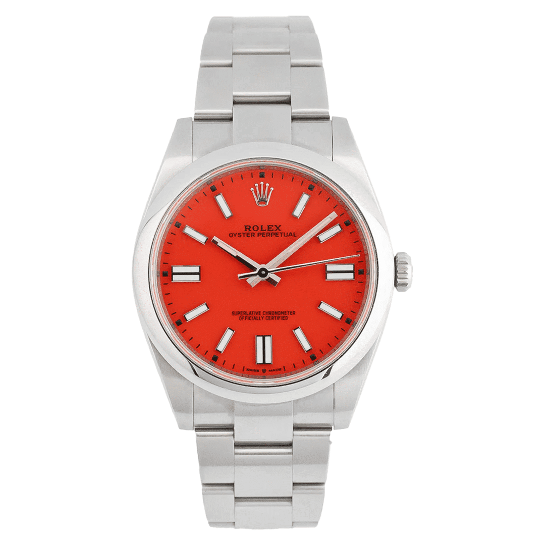 Rolex Oyster Perpetual Red Dial Replica