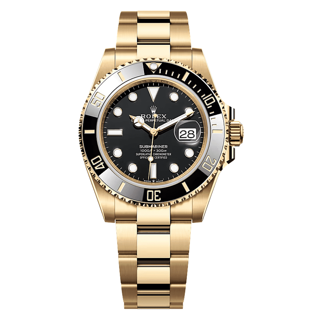Rolex Submariner Yellow Gold Black Dial Replica